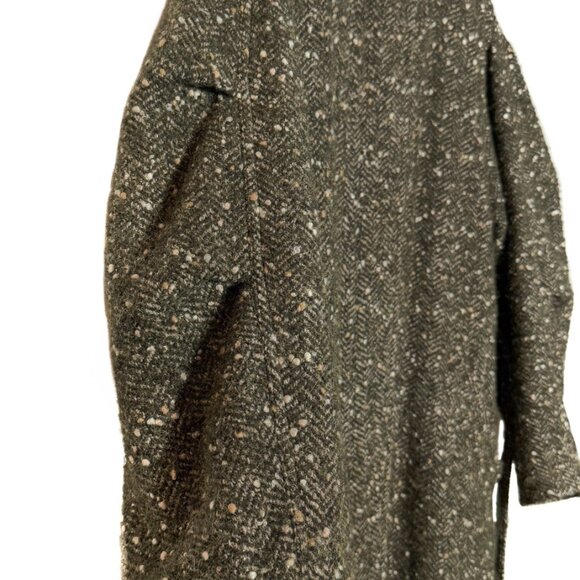 Isabel Marant Etoile Green Tweed Jardy Wool Long Coat - Picture 6 of 11